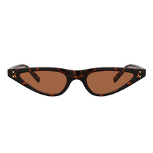 Load image into Gallery viewer, Small Black Sunglasses Cat Eye Women Brand Design Cateye Ladies Frame Retro Skinny Triangle Slim Sun Glasses Female Shades