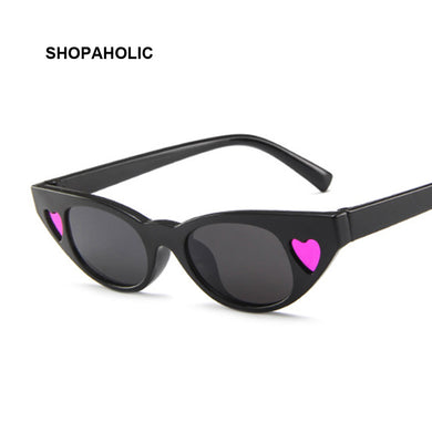 Small Cat Eye Ladies Love Sunglasses Women Brand Designer Sun Glasses for Women Vintage Sexy Eyewear Shades UV400