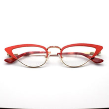 Load image into Gallery viewer, Small Cat Eye Prescription Glasses For Women Round Reading Eyeglasses With Frame Myopia Female Eyewear Fake glasses