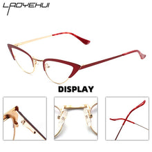 Load image into Gallery viewer, Small Cat Eye Prescription Glasses For Women Round Reading Eyeglasses With Frame Myopia Female Eyewear Fake glasses