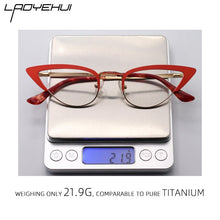 Load image into Gallery viewer, Small Cat Eye Prescription Glasses For Women Round Reading Eyeglasses With Frame Myopia Female Eyewear Fake glasses