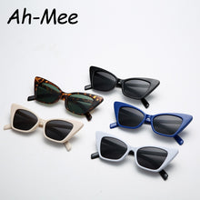 Load image into Gallery viewer, Small Cat Eye Sunglasses Women Classic Retro Cateye Sun Glasses Brand Trendy Green Lens Eyewear For Female Oculos De Sol