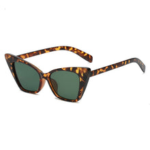 Load image into Gallery viewer, Small Cat Eye Sunglasses Women Classic Retro Cateye Sun Glasses Brand Trendy Green Lens Eyewear For Female Oculos De Sol