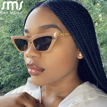 Load image into Gallery viewer, Small Cat Eye Sunglasses Women Vintage Brand Designer Sunglass Men Retro Sun Glasses Shades Female UV400