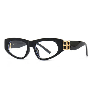 Small Cat eyes Sunglasses Frame 2023 Brand Designer Anti-Blue Light Optical EyeWear Female Male Prescription Glasses Women