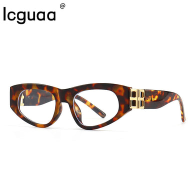 Small Cat eyes Sunglasses Frame 2023 Brand Designer Anti-Blue Light Optical EyeWear Female Male Prescription Glasses Women