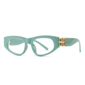 Small Cat eyes Sunglasses Frame 2023 Brand Designer Anti-Blue Light Optical EyeWear Female Male Prescription Glasses Women