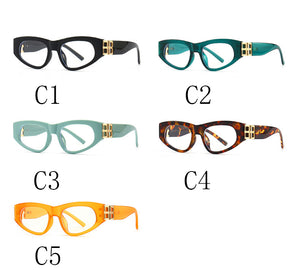 Small Cat eyes Sunglasses Frame 2023 Brand Designer Anti-Blue Light Optical EyeWear Female Male Prescription Glasses Women
