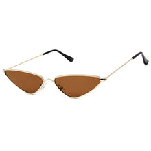 Load image into Gallery viewer, Small Cateye Sunglasses Women Men Retro Triangle Brand Designer Vintage Sun Glasses Metal Streetwear Trendy Shades Gafas de Sol
