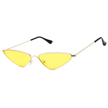 Load image into Gallery viewer, Small Cateye Sunglasses Women Men Retro Triangle Brand Designer Vintage Sun Glasses Metal Streetwear Trendy Shades Gafas de Sol