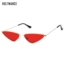 Load image into Gallery viewer, Small Cateye Sunglasses Women Men Retro Triangle Brand Designer Vintage Sun Glasses Metal Streetwear Trendy Shades Gafas de Sol
