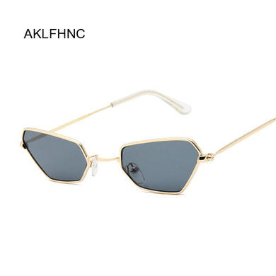 Small Frame Black Shades Cat Eye Sunglasses Women Brand Designer Vintage Sun Glasses Female Oculos De Sol