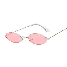 Load image into Gallery viewer, Small Frame Black Shades Round Sunglasses Women Oval Brand Designer Vintage Fashion Pink Sun Glasses Female Oculos De Sol