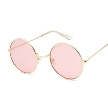 Load image into Gallery viewer, Small Frame Black Shades Round Sunglasses Women Oval Brand Designer Vintage Pink Sun Glasses Female Oculos De Sol