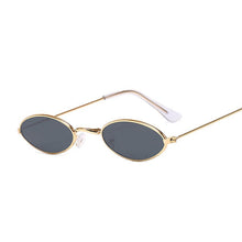 Load image into Gallery viewer, Small Frame Black Shades Round Sunglasses Women Oval Brand Designer Vintage Fashion Pink Sun Glasses Female Oculos De Sol