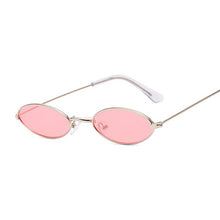 Load image into Gallery viewer, Small Frame Black Shades Round Sunglasses Women Oval Brand Designer Vintage Fashion Pink Sun Glasses Female Oculos De Sol