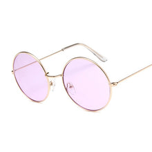 Load image into Gallery viewer, Small Frame Black Shades Round Sunglasses Women Oval Brand Designer Vintage Pink Sun Glasses Female Oculos De Sol