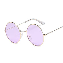 Load image into Gallery viewer, Small Frame Black Shades Round Sunglasses Women Oval Brand Designer Vintage Pink Sun Glasses Female Oculos De Sol