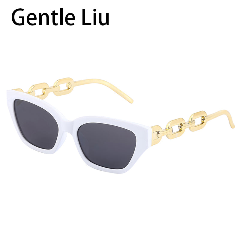 Small Frame Cat Eye Sunglasses Ladies  Brand Designer Ladies Sun Glasses Men Retro Square Eyeglasses Des Lunettes Soleil