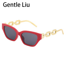 Load image into Gallery viewer, Small Frame Cat Eye Sunglasses Ladies  Brand Designer Ladies Sun Glasses Men Retro Square Eyeglasses Des Lunettes Soleil