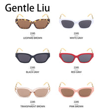 Load image into Gallery viewer, Small Frame Cat Eye Sunglasses Ladies  Brand Designer Ladies Sun Glasses Men Retro Square Eyeglasses Des Lunettes Soleil