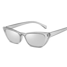 Load image into Gallery viewer, Small Frame Cat Eye Sunglasses Women Designer Retro Sunglasses Ladies Imitation Diamond Sunglasses UV400 Óculos de sol femininos