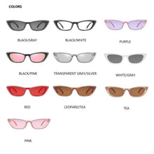 Load image into Gallery viewer, Small Frame Cat Eye Sunglasses Women Designer Retro Sunglasses Ladies Imitation Diamond Sunglasses UV400 Óculos de sol femininos