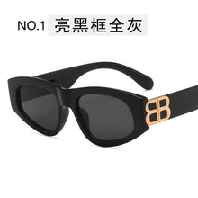 Load image into Gallery viewer, Small Frame European and American Ins Cat Eye Retro Sunglasses Ladies Personality bb Sunglasses Glasses Trend Cat&#39;s Eye
