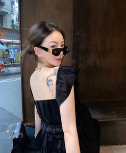 Small Frame European and American Ins Cat Eye Retro Sunglasses Ladies Personality bb Sunglasses Glasses Trend Cat's Eye
