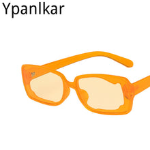 Load image into Gallery viewer, Small Frame Hip-hop Rectangle Sunglasses Punk Sun Glasses Orange Couple Bar Eyewear Vintage Pink Shades for Women