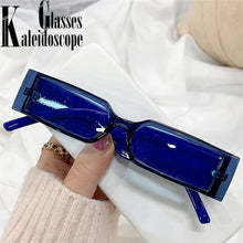 Load image into Gallery viewer, Small Frame Sungalsses Women Rectangle Sun Glasses for Men Vintage Black Green Eyewear Shades UV400 Ladies Goggels