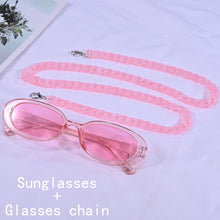 Load image into Gallery viewer, Small Frame Sunglasses And Glasses Chain Collocation For Women Polarized Vintage Eyewear Outdoor Sun Protection Sun Glasses