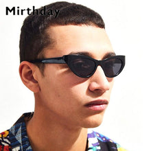 Load image into Gallery viewer, Small Frame Transparent Sunglasses Men Women 2023 Clear Blue Cat Eye Sunglasses Vintage Shades ocolos de sol para mulheres