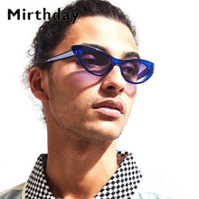 Load image into Gallery viewer, Small Frame Transparent Sunglasses Men Women 2023 Clear Blue Cat Eye Sunglasses Vintage Shades ocolos de sol para mulheres