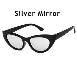 Small Frame Transparent Sunglasses Men Women 2023 Clear Blue Cat Eye Sunglasses Vintage Shades ocolos de sol para mulheres