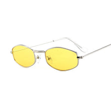 Load image into Gallery viewer, Small Hexagon Sunglasses Women Retro Metal Frame Yellow Red Vintage Tiny Square Female Sun Glasses UV400