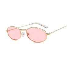 Load image into Gallery viewer, Small Hexagon Sunglasses Women Retro Metal Frame Yellow Red Vintage Tiny Square Female Sun Glasses UV400