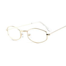 Load image into Gallery viewer, Small Hexagon Sunglasses Women Retro Metal Frame Yellow Red Vintage Tiny Square Female Sun Glasses UV400