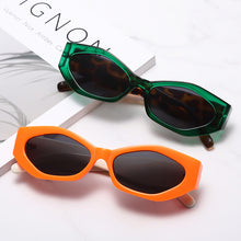 Load image into Gallery viewer, Small Irregular Oval Sunglasses Women Brand Designer Sun Glasses Female Vintage Green Leopard Shades Oculos De Sol