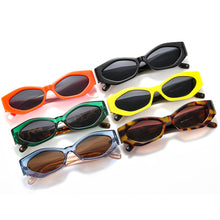 Load image into Gallery viewer, Small Irregular Oval Sunglasses Women Brand Designer Sun Glasses Female Vintage Green Leopard Shades Oculos De Sol