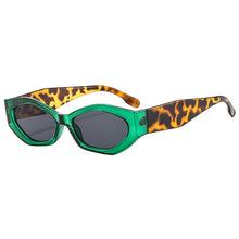 Load image into Gallery viewer, Small Irregular Oval Sunglasses Women Brand Designer Sun Glasses Female Vintage Green Leopard Shades Oculos De Sol