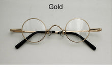 Load image into Gallery viewer, Small Lens Round John Lennon Glasses Men's Women's Gold Silver Black Optical Glasses Retro Reading Mirror Anti-Blu-ray Glasses