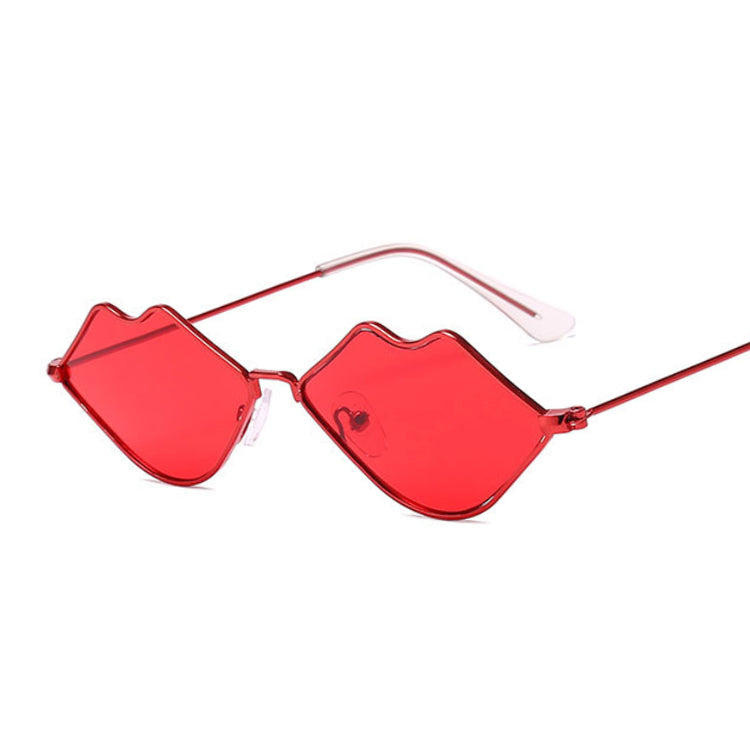 Small Lips Shape Sunglasses Women Brand Designer Sexy Mouth Brand Designer Sun Glasses Female Red Herat Shades UV400