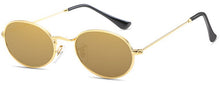 Load image into Gallery viewer, Small Oval Mirror Sunglasses For Women Pink    Men Brand Designer Eyewear Shades Ladies Alloy Sun Glasses UV400 Eyegla