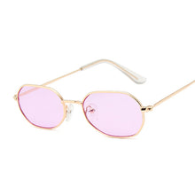 Load image into Gallery viewer, Small Oval Mirror Sunglasses Women Red  Female Brand Designer Eyewear Shades Ladies Alloy Sun Glasses Female UV400