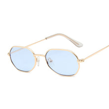 Load image into Gallery viewer, Small Oval Mirror Sunglasses Women Red  Female Brand Designer Eyewear Shades Ladies Alloy Sun Glasses Female UV400