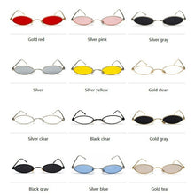 Load image into Gallery viewer, Small Oval Sun Glasses Men's Women 2023 Retro Brand  gafas de sol Vintage Steam Punk Sun glasses Male UV400 Eyewear