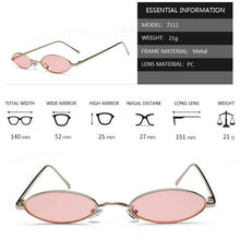Load image into Gallery viewer, Small Oval Sun Glasses Men's Women 2023 Retro Brand  gafas de sol Vintage Steam Punk Sun glasses Male UV400 Eyewear