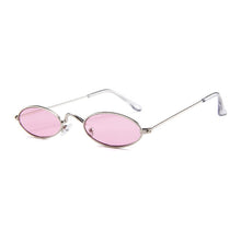 Load image into Gallery viewer, Small Oval Sunglasses Women Vintage Sun Glasses Brand Designer Shades  Lady Metal Eyewear Lunette Red Gold