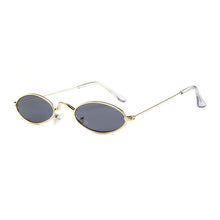 Load image into Gallery viewer, Small Oval Sunglasses Women Vintage Sun Glasses Brand Designer Shades  Lady Metal Eyewear Lunette Red Gold
